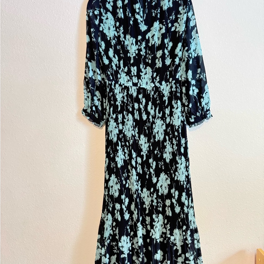 ZARA black and blue  print maxi dress. Small - Picture 6 of 11